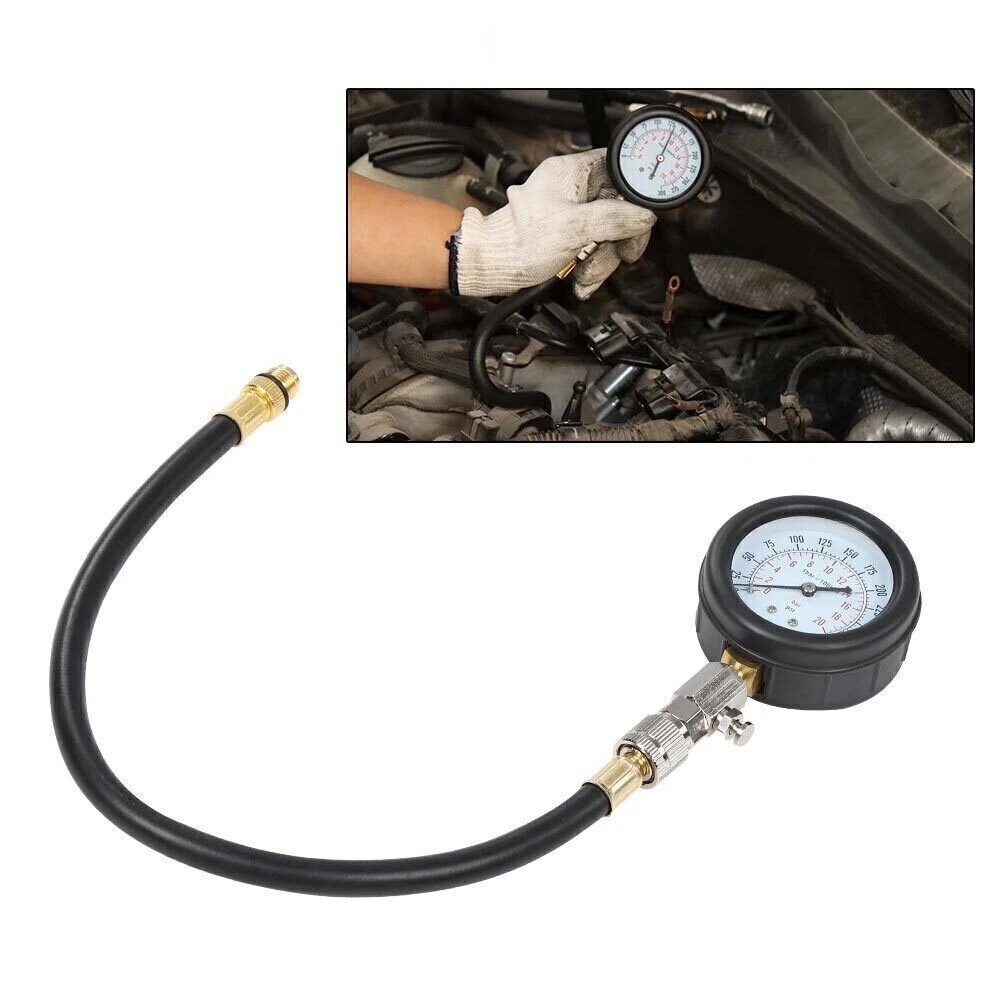 Engine Cylinder Compression Gauge Tester Kit Gas Engine Diagnostic Testing Tool