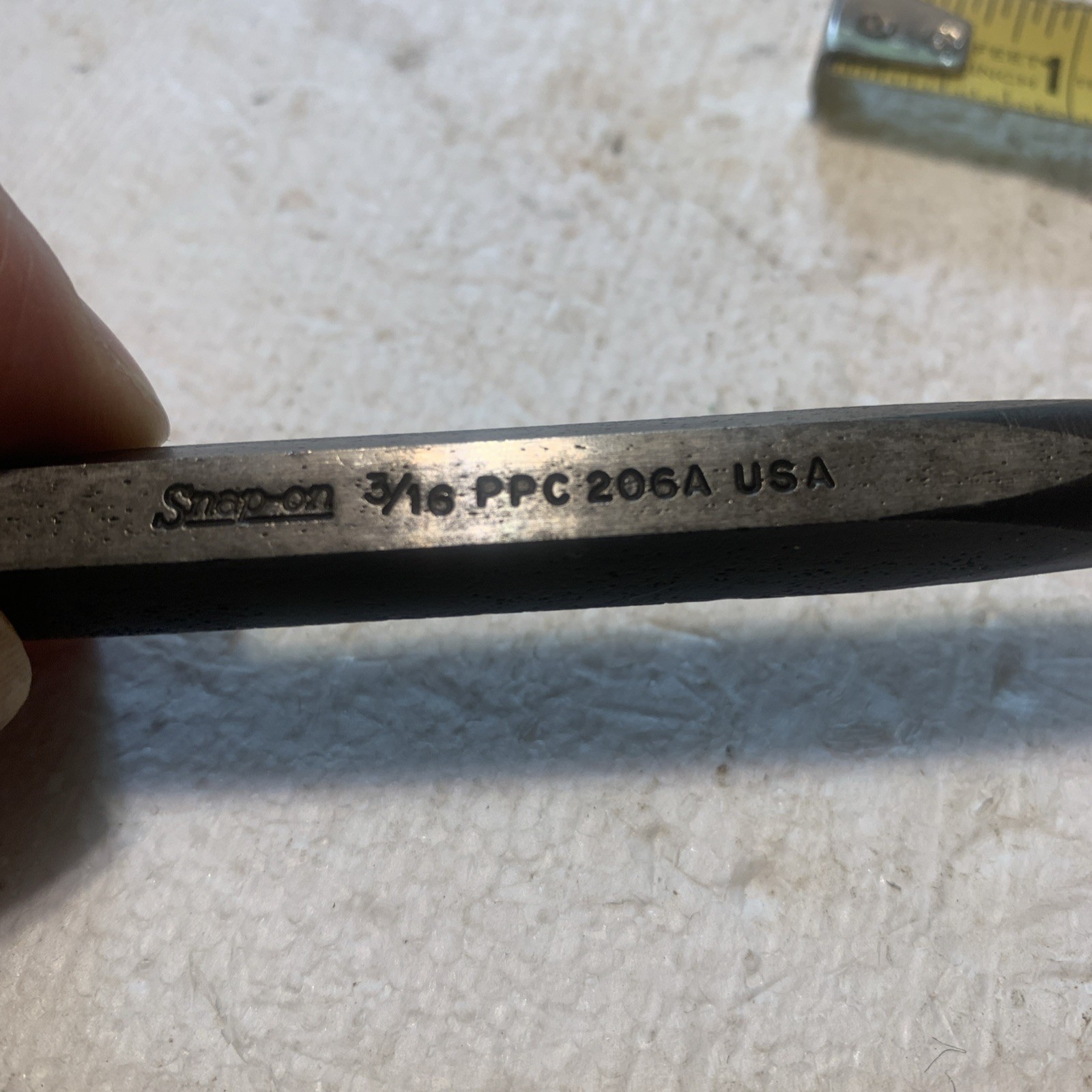Vintage Snap On Tools PPC206A 6-1/4” Long Black Oxide 3/16” Punch 1928 Date Code