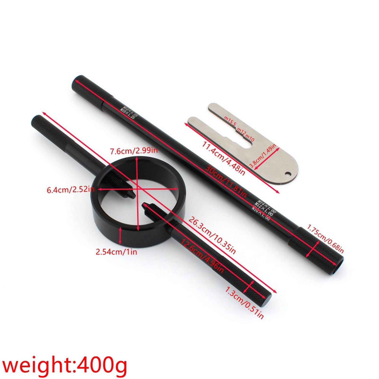 Black Silver Fork Service Tool Kit Fork Spring Compressor Damper Rod Bleed Tool