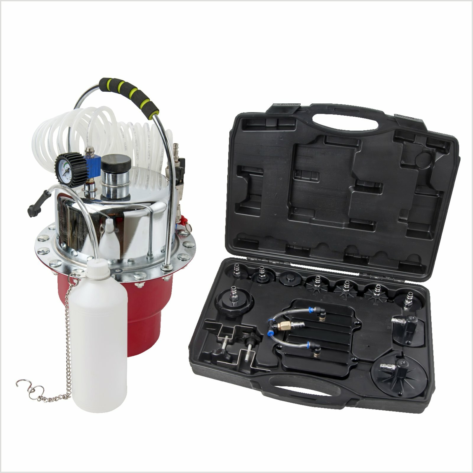 Pneumatic Air Pressure Bleeder Tool Kit Brake Bleeding Garage Workshop Mechanics