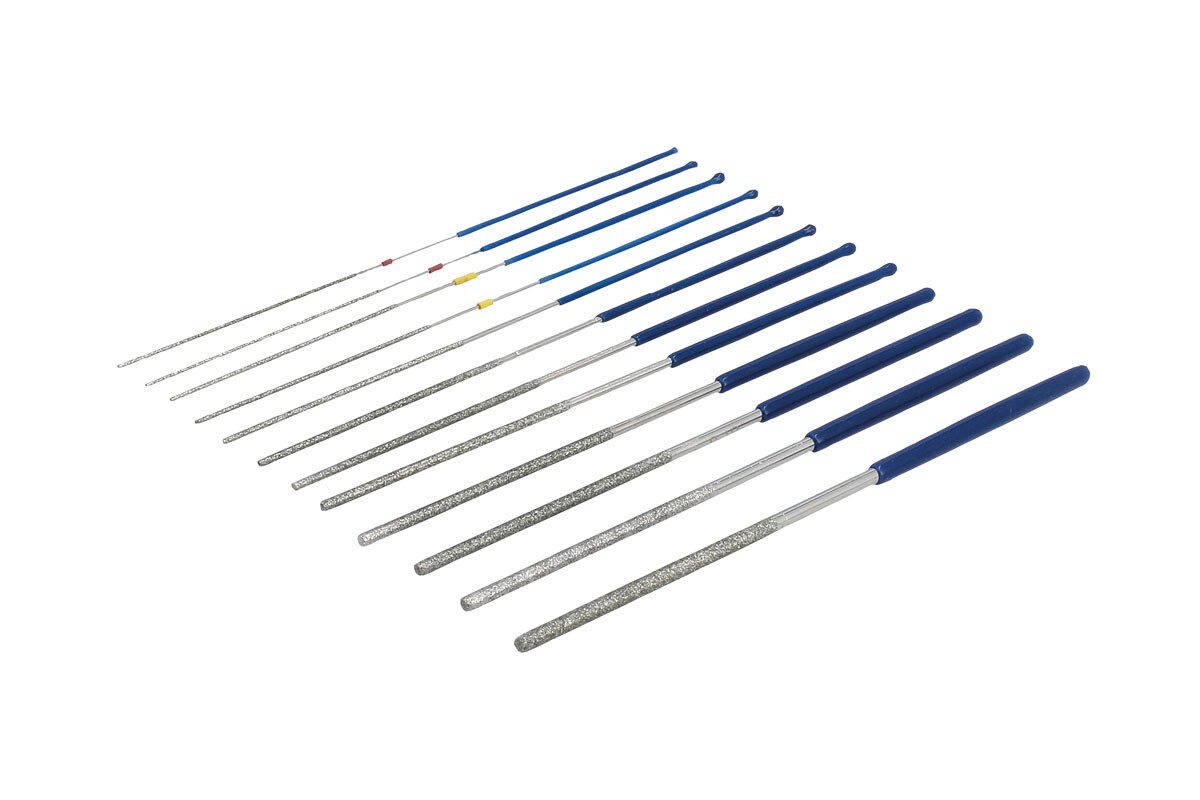 Laser 8645 Micro Round Diamond Coated File Set 12pc