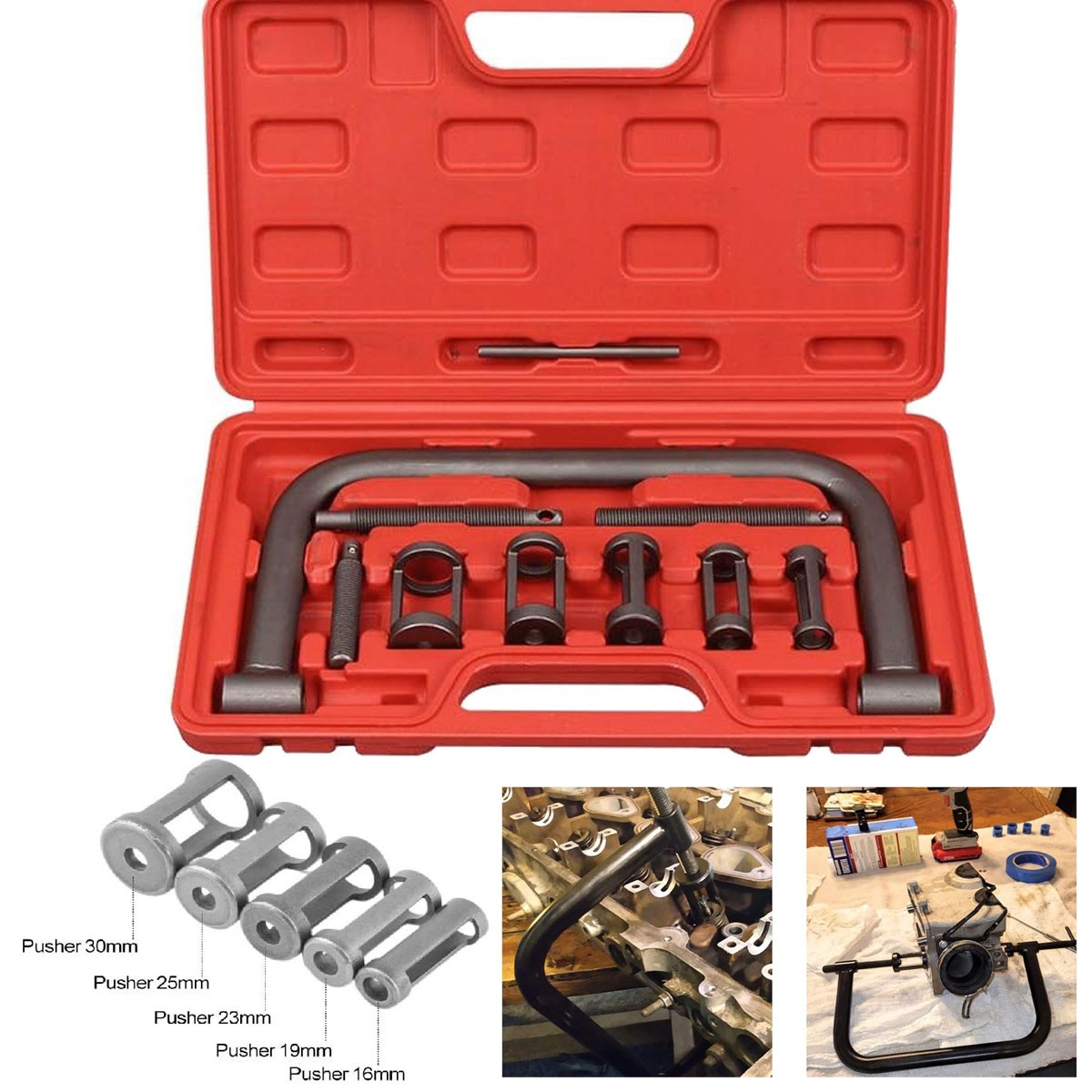 10pcs Valve Spring Removal Tool Set C Clamp For ATV Motorcycle Car Small Engines