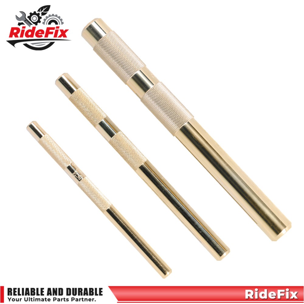 61360 3Pcs Brass Drift Punch Set 3/4″ 1/2″ 3/8″ Hand Tool Punches Tool Home use