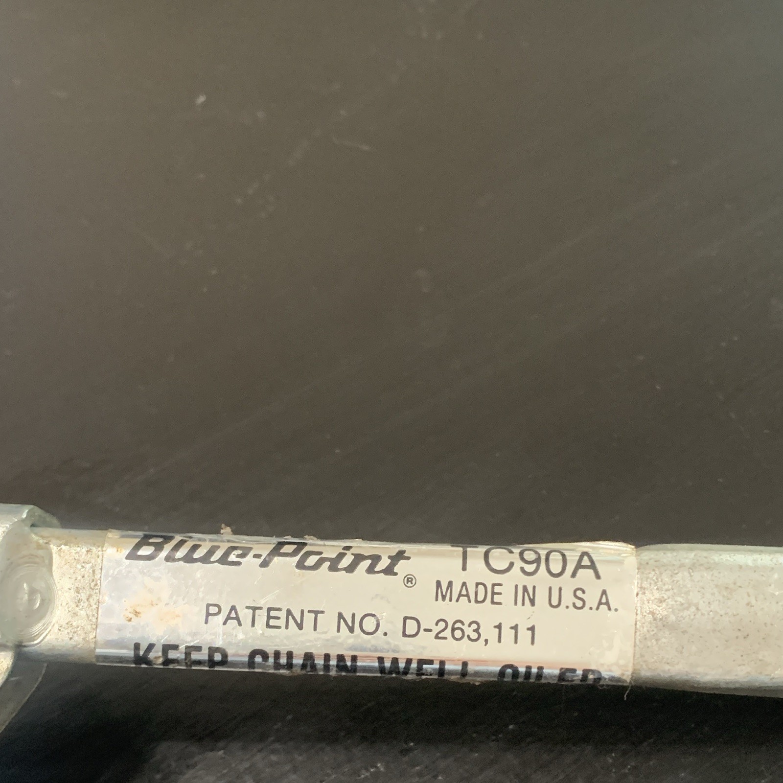 Bluepoint Exhaust Cutting Tool TC90A Patent No. D-263,111 Made In USA