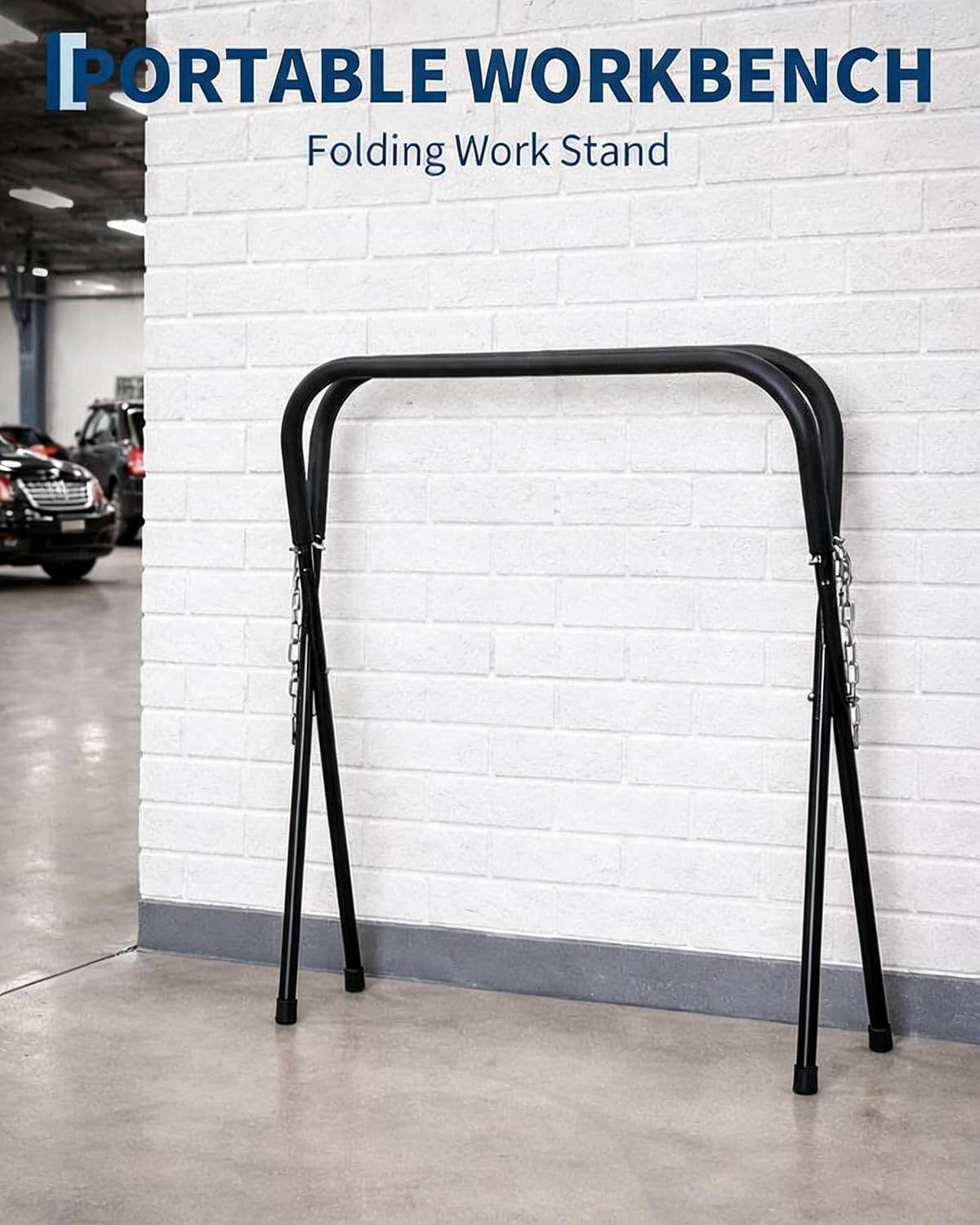 1/2 Pcs Portable Workbench Garage Shop Folding Work Bench Work Stand Rubber Feet