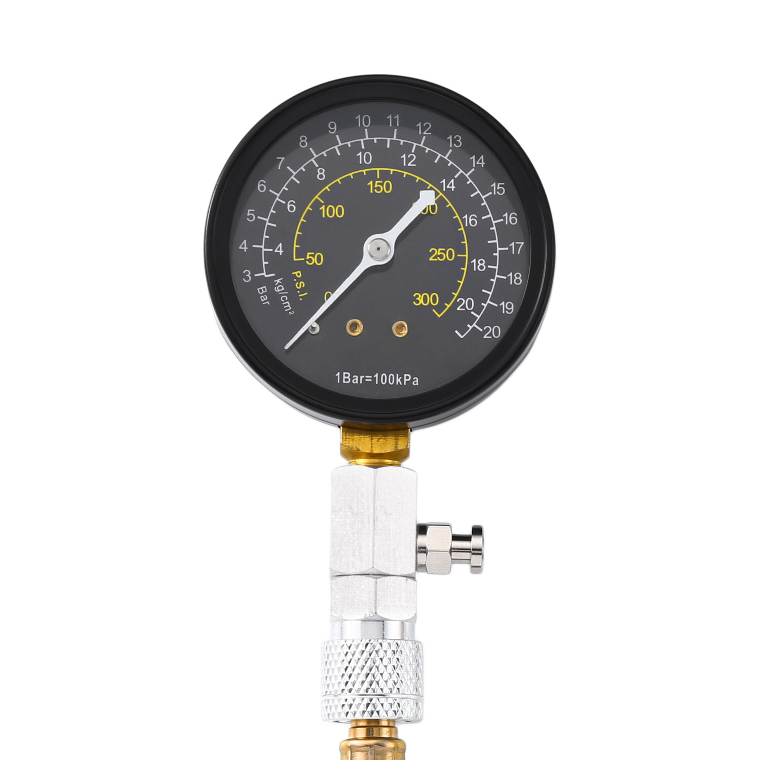 Engine Cylinder Compression Gauge Tester Kit Gas Engine Diagnostic Testing Tool