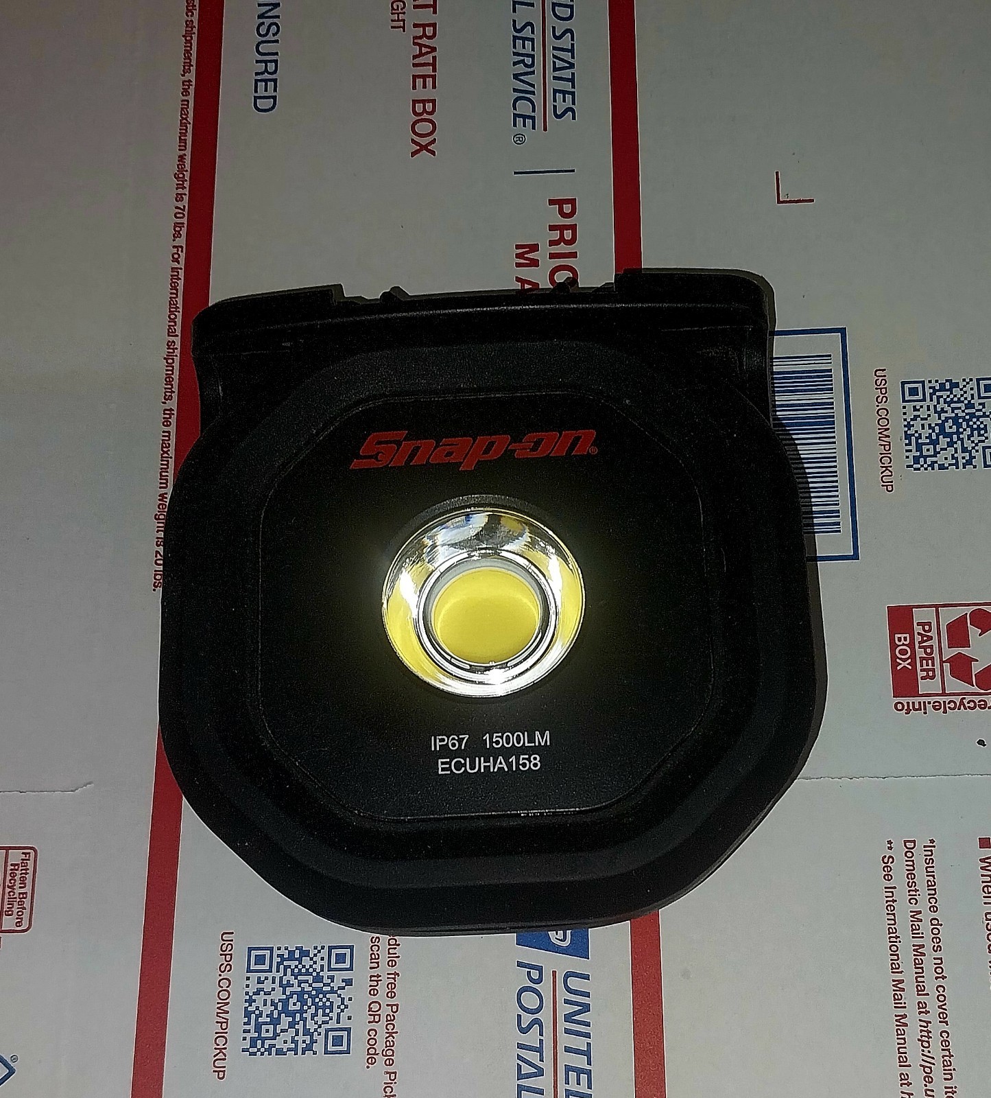 Snap-on Underhood Ecuha158 Ip67 Recharable Work LED Light Lamp Only 1500LM Tool