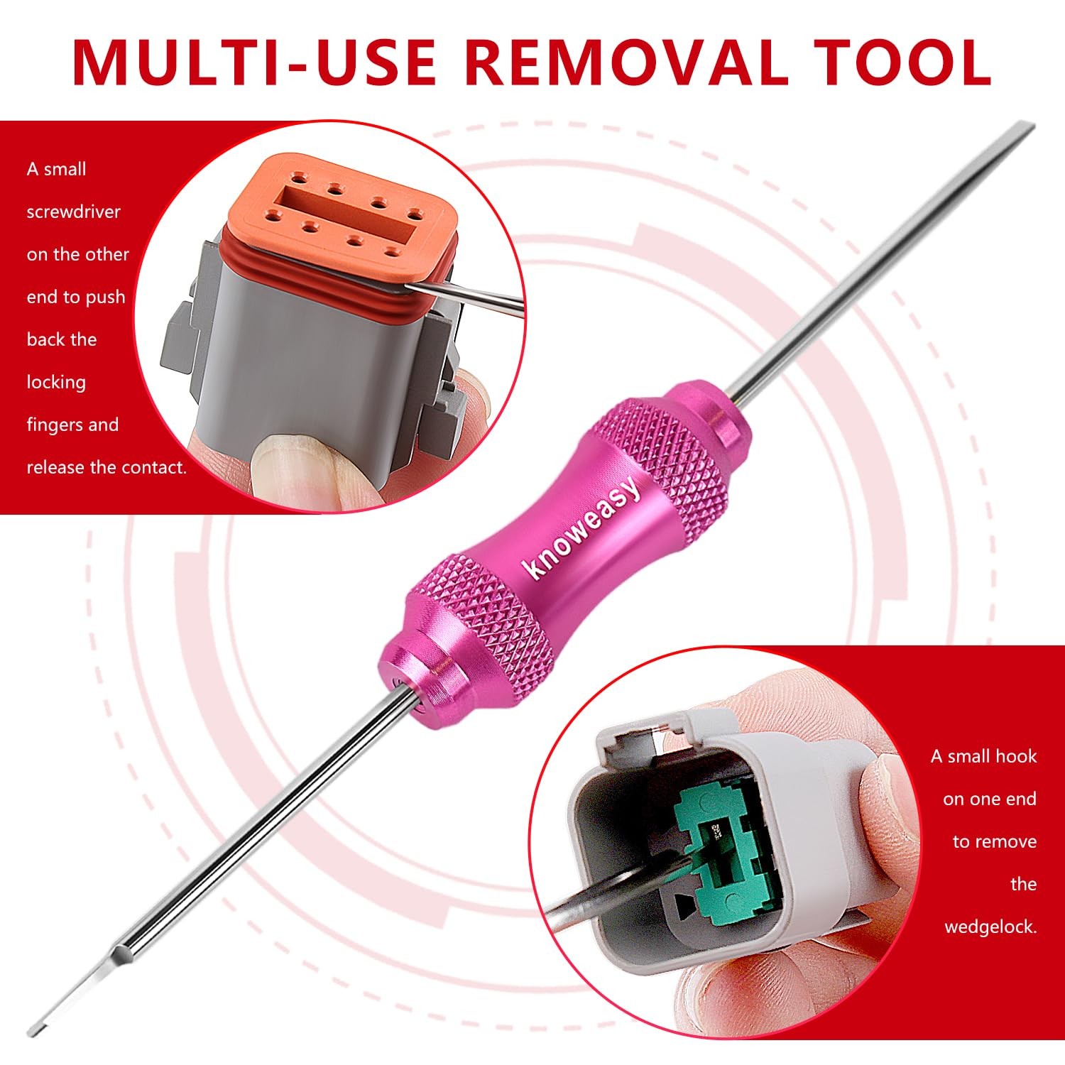 Deutsch Crimper Kits for DT Silver With Black Handles