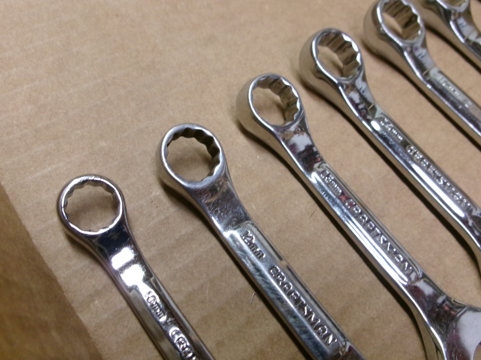 Craftsman Professional 7-Piece Stubby Combination Wrench Set 10-18 MM No 44111