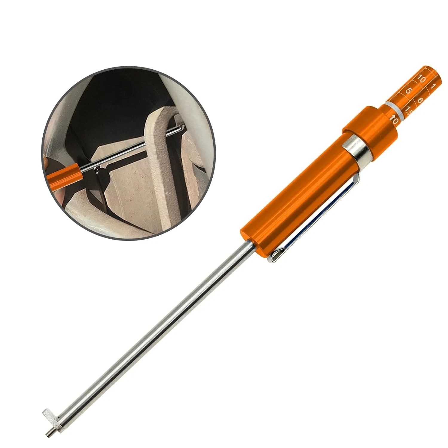 Car Brake Pad Thickness Gauge Tool 1.5–11mm Auto Brake Tester Measuring Pen
