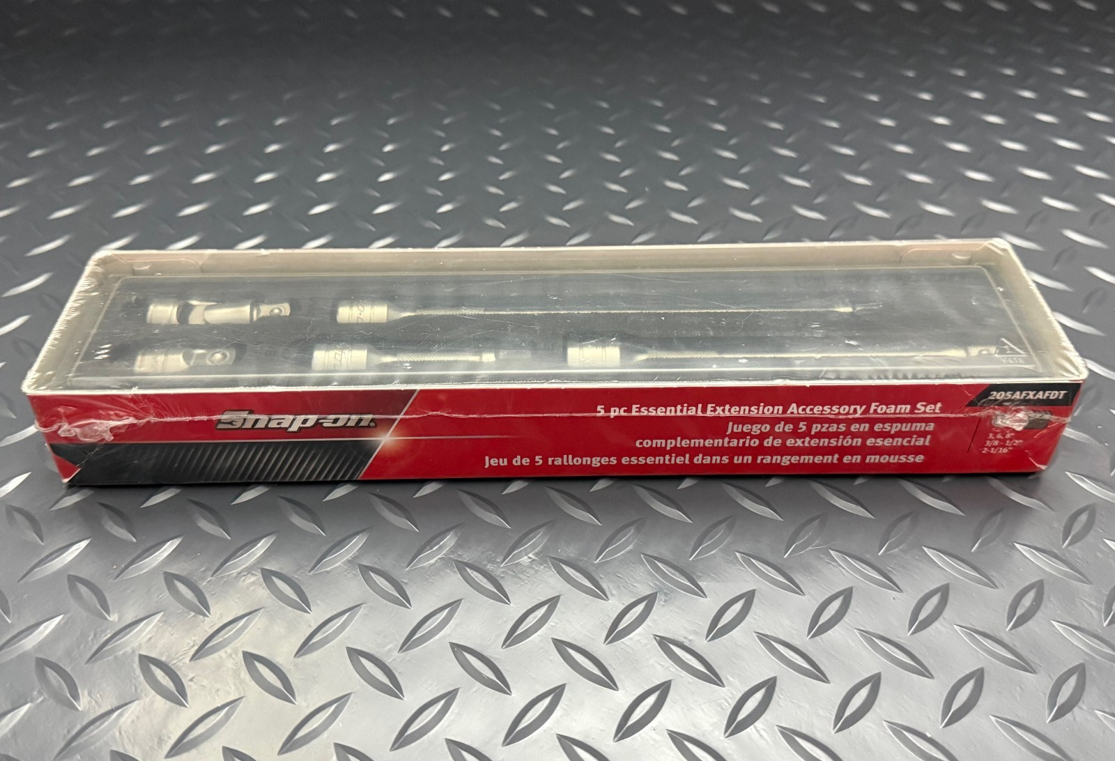 snap on 5pc GRAY extension accessory red foam set 3/8 drive 205afxafdt New USA