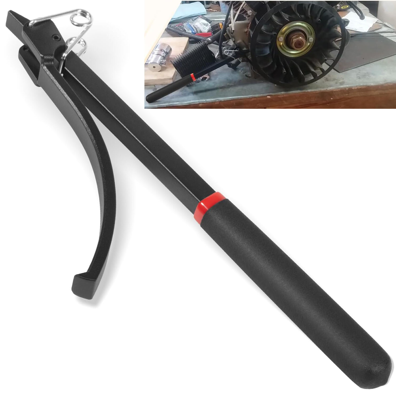 Flywheel Turner Turning Tool Wrench Flex Plate Holder For Most Vehicles