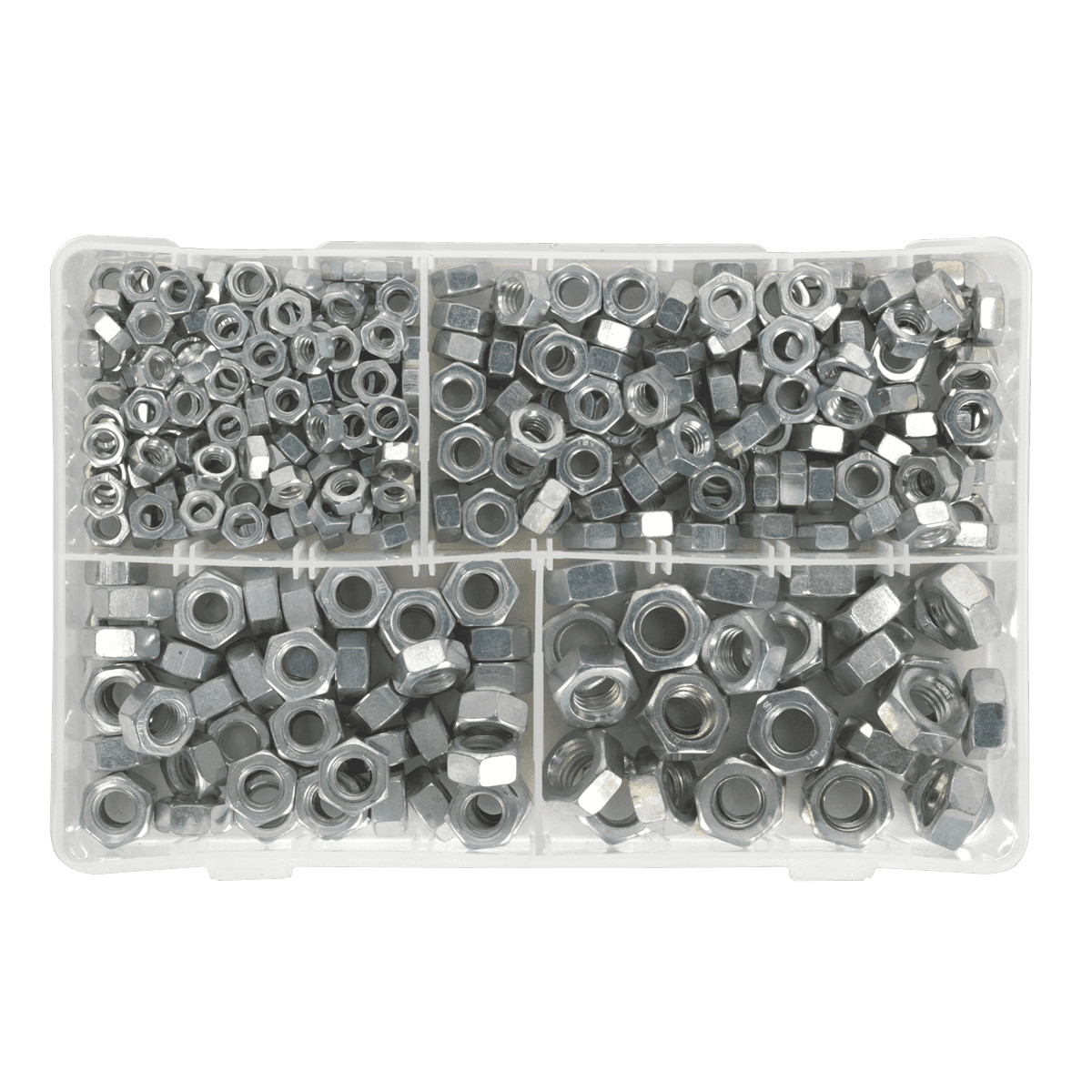 Sealey AB030SN Steel Nut Assortment 320pc 1/4 -1/2UNC