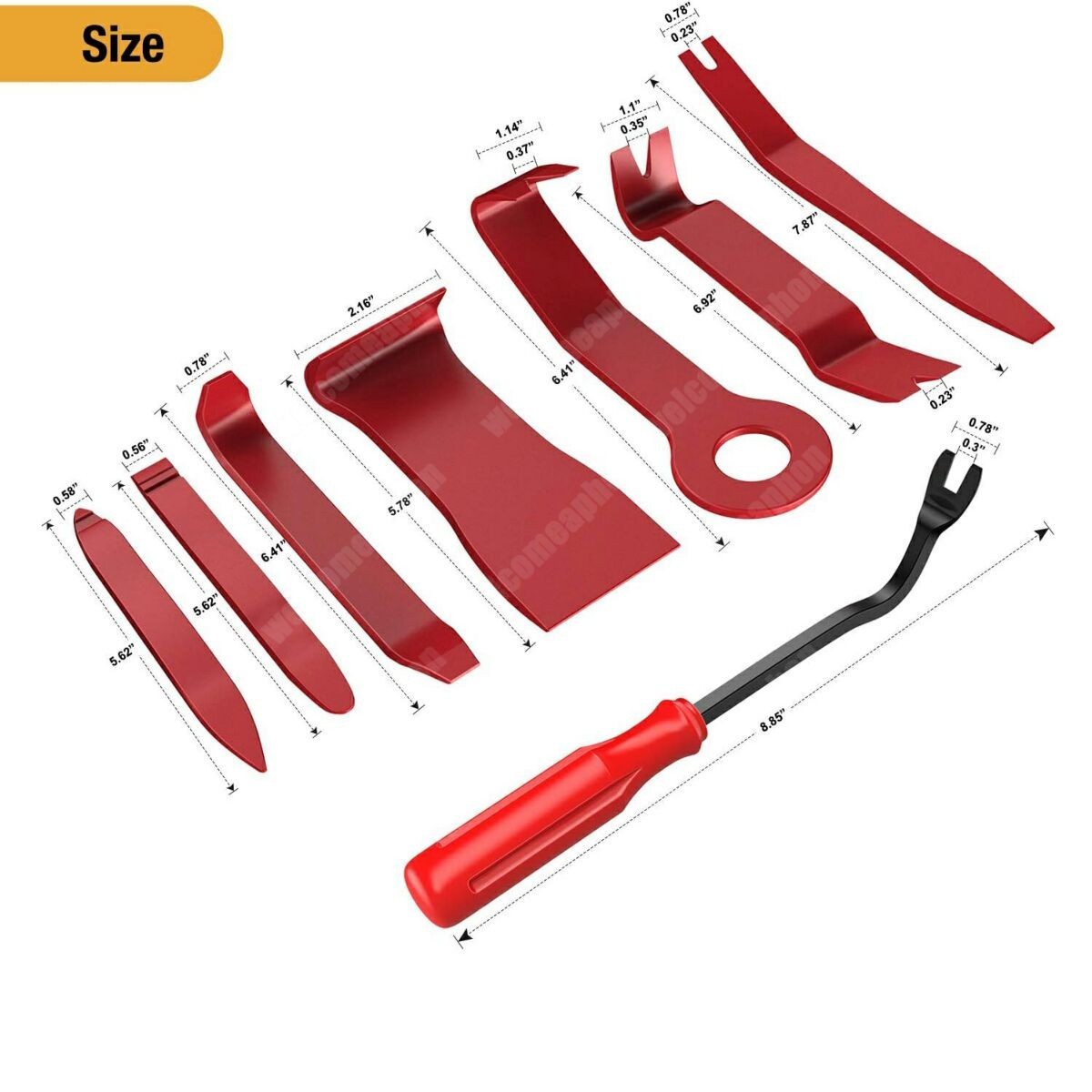 8PCS Auto Trim Removal Tool Kit For Car Audio Dash Panel Fastener Remover Tool