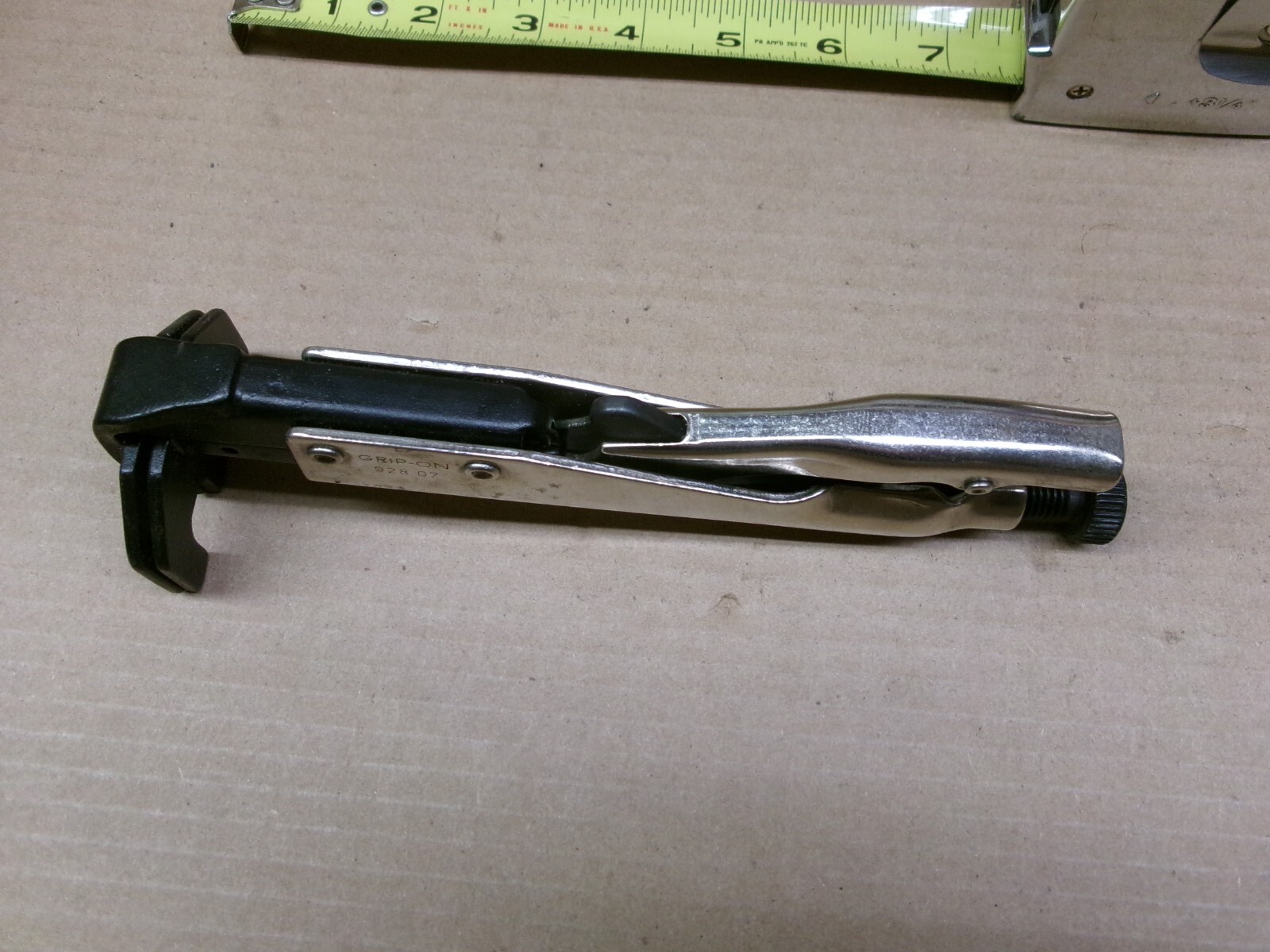 Grip-On 7″ “M” Shaped Axial Locking Chrome Pliers No 92807