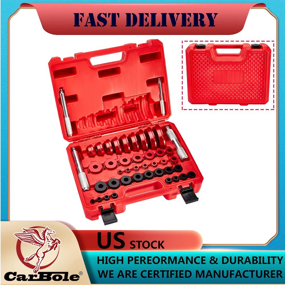 43Pieces Universal Bearing Press Kit Bearing Race and Seal Driver Installer Tool