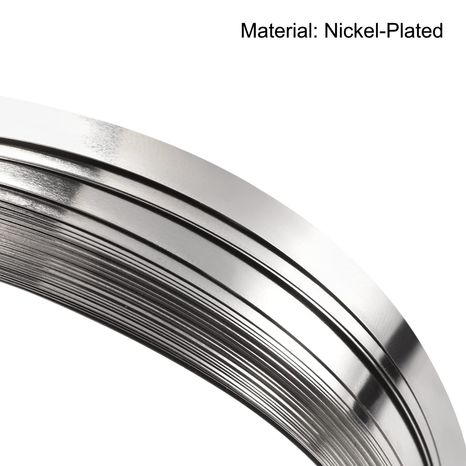 MECCANIXITY 1 Roll 10 Meter Nickel-Plated Steel Strip, Connecting Plate 3mm