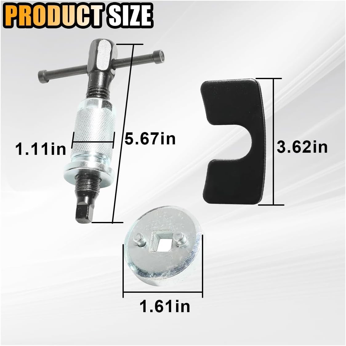 Brake Caliper Piston Rewind Tool, Car Rear Brake Pad Wind Back Tool,Right Handle