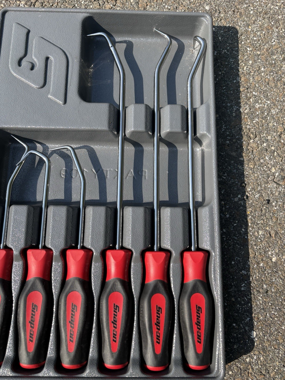Snap-on Red Radiator Hose Pick Set 6 Pc SGRHT6BR Mechanics Automotive Tools Tray