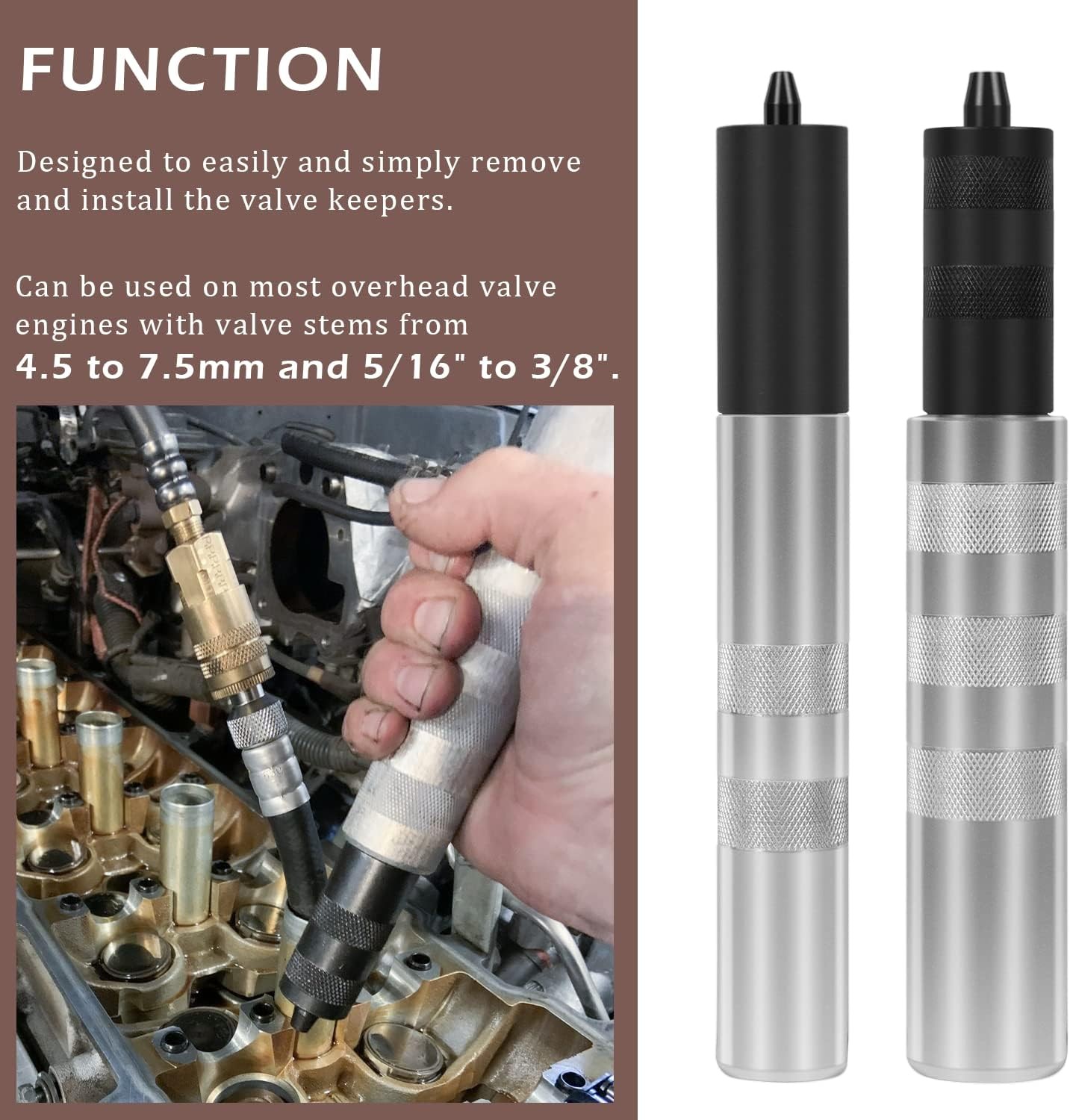 36050 Valve Keeper Remover / 19700 Valve Holder + HW0107 Valve Stem Seal Pliers
