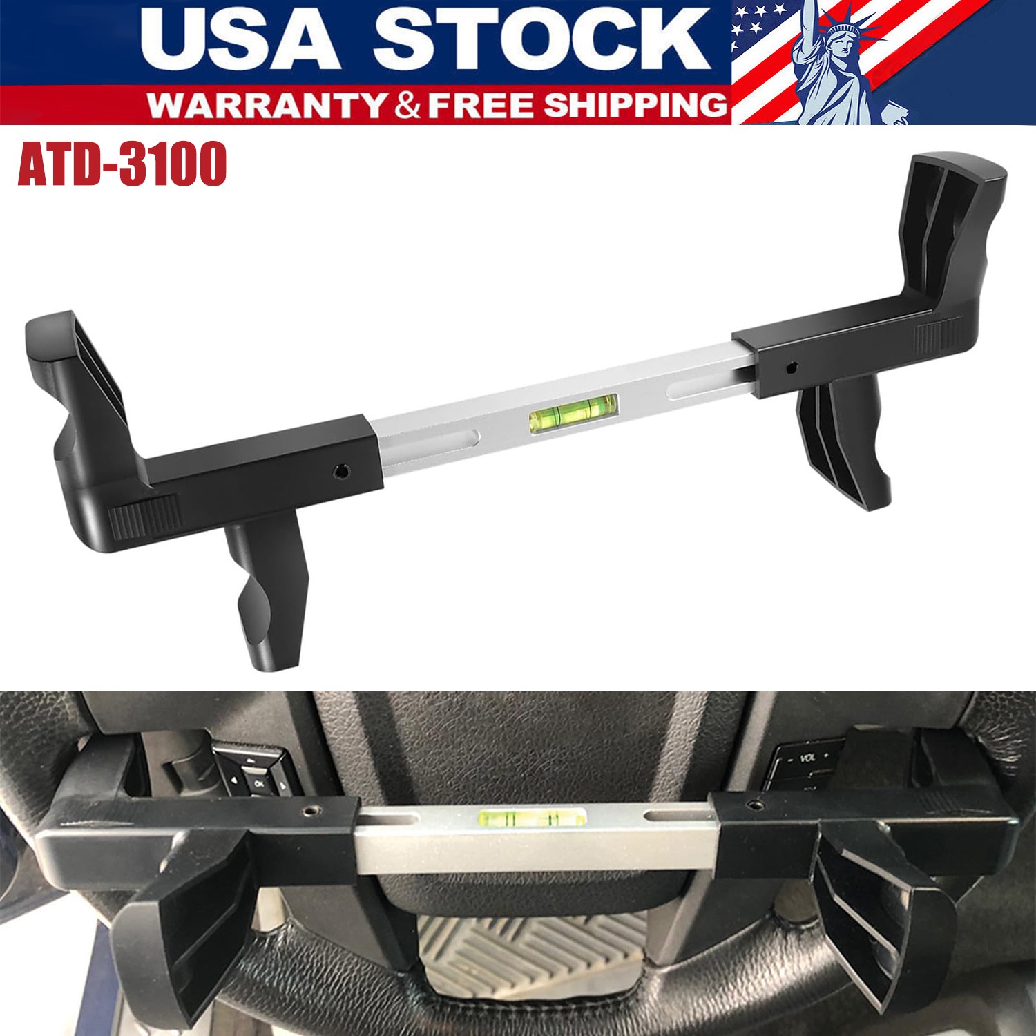 For Passenger Cars Vans & Trucks, ATD-3100 Steering Wheel Level Alignment Tool