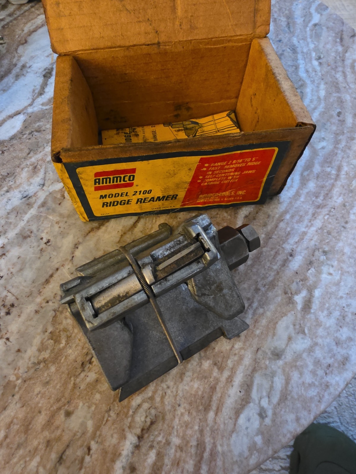 Vintage Box Ammco Model 2100 Ridge Reamer Tool Range 2 9/16” to 5 USA 261482
