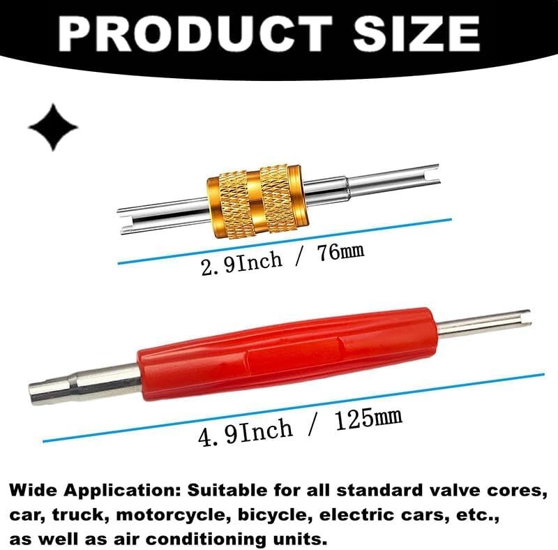 Professional Valve Core Removal Set for Efficient A/C & Vehicle Maintenance
