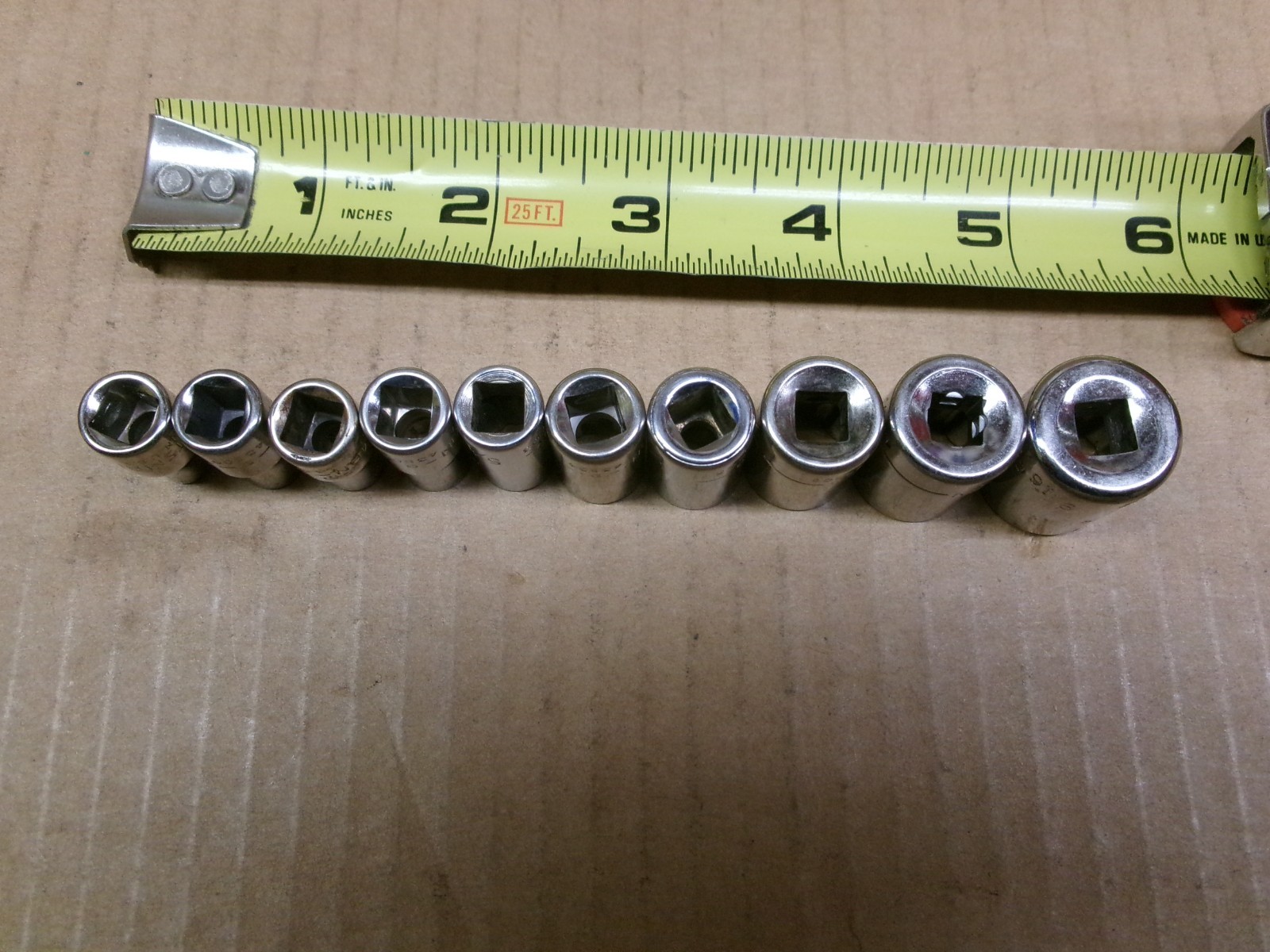 Craftsman USA 1/4″ Drive 1-Piece 12-Point Socket Set 3/16″ – 9/16″