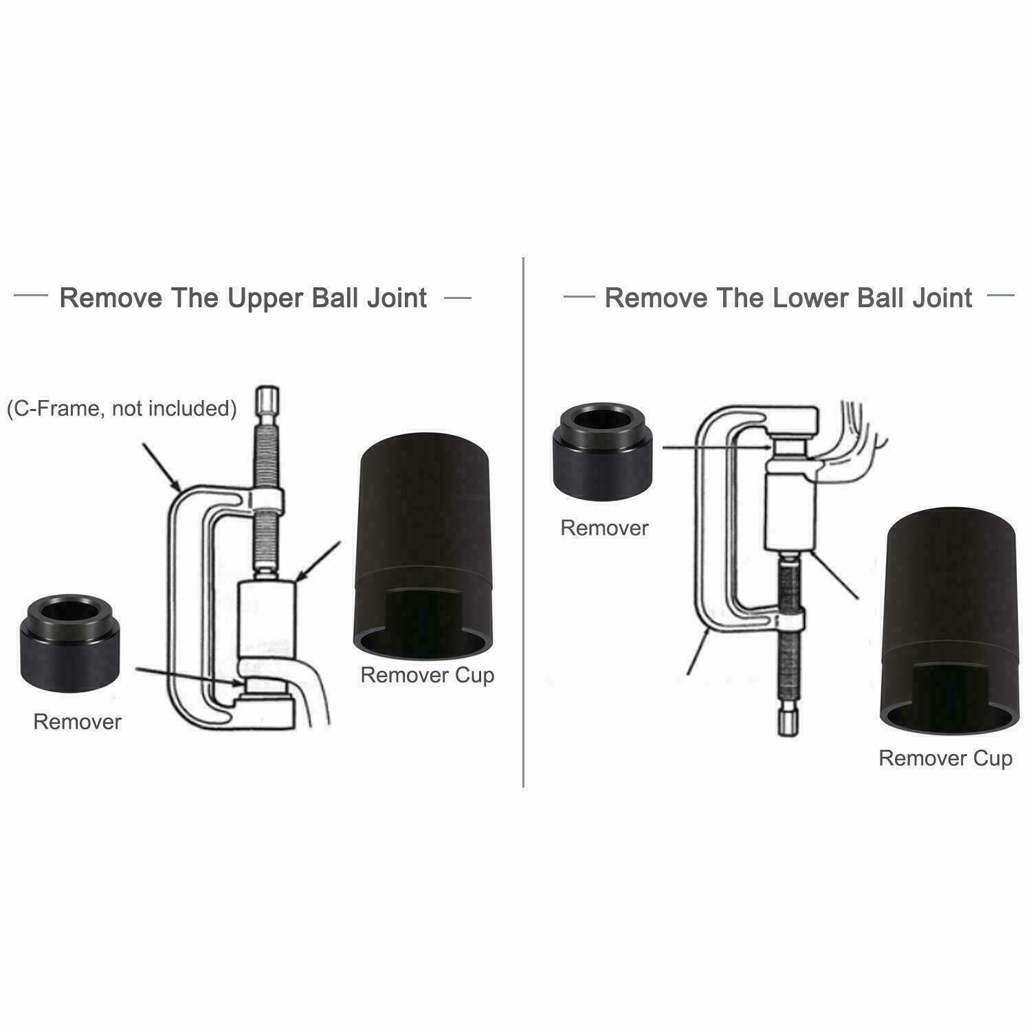 Ball Joint Service Adapter Tools Kit 7894 for Jeep Wrangler & Dodge Ram Trucks