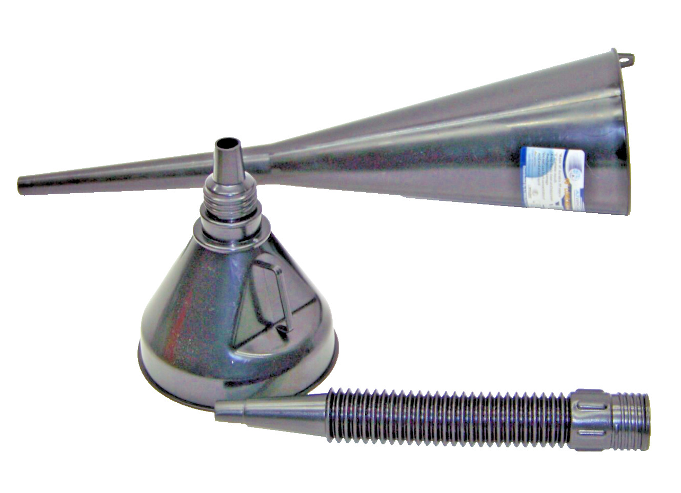 18 & 15in Long Funnel Transmission and Motor Oil Water Filler 5″ Dia. Mouth set