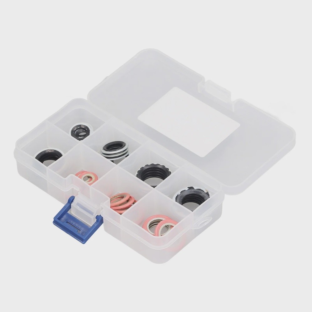 40 Piece AC Sealing Kit Rubber and Metal O Ring Gaskets for Compressor for