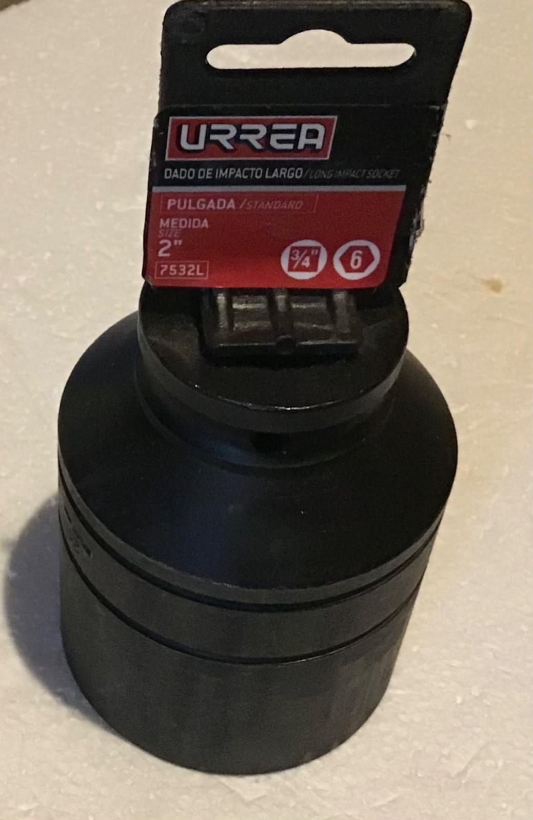 New URREA – 2” Impact Socket 3/4 Drive 6 Point 7532L Black Oxide