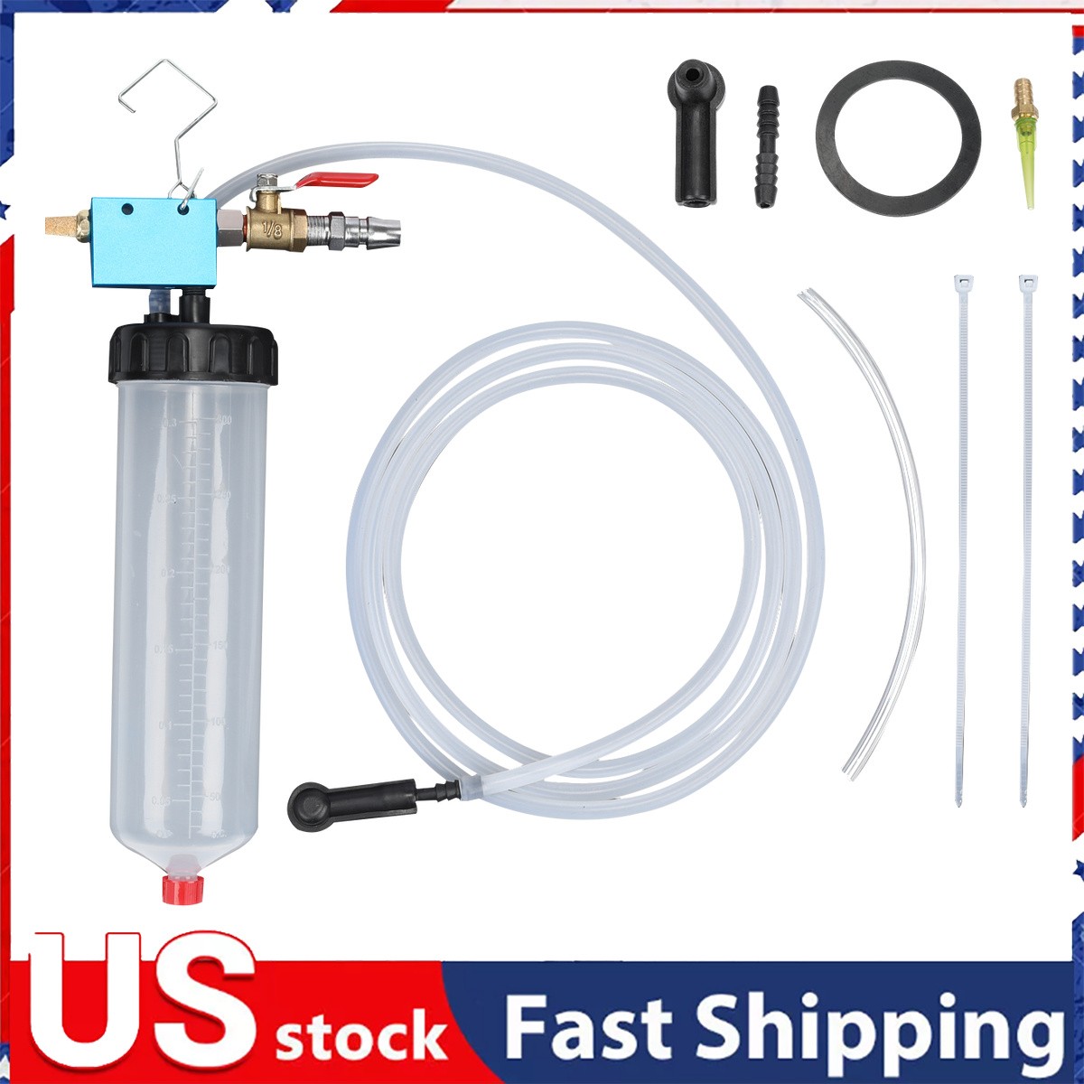 Car Vehicle Vacuum Brake Bleeder Tank Fluid Oil Change Pump Equipment Tool Kit