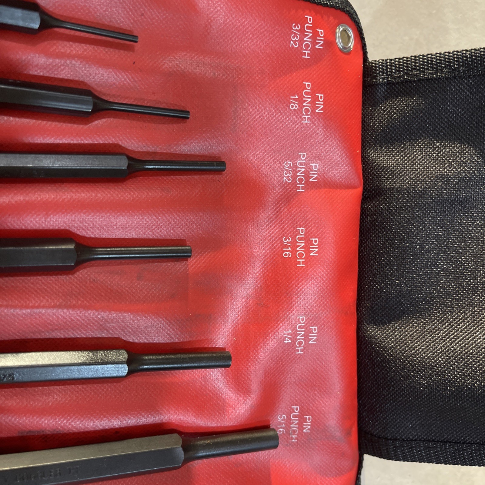 Mayhew Tools 62065 6 Pc. Pin Punch Kit Black Oxide with storage case New