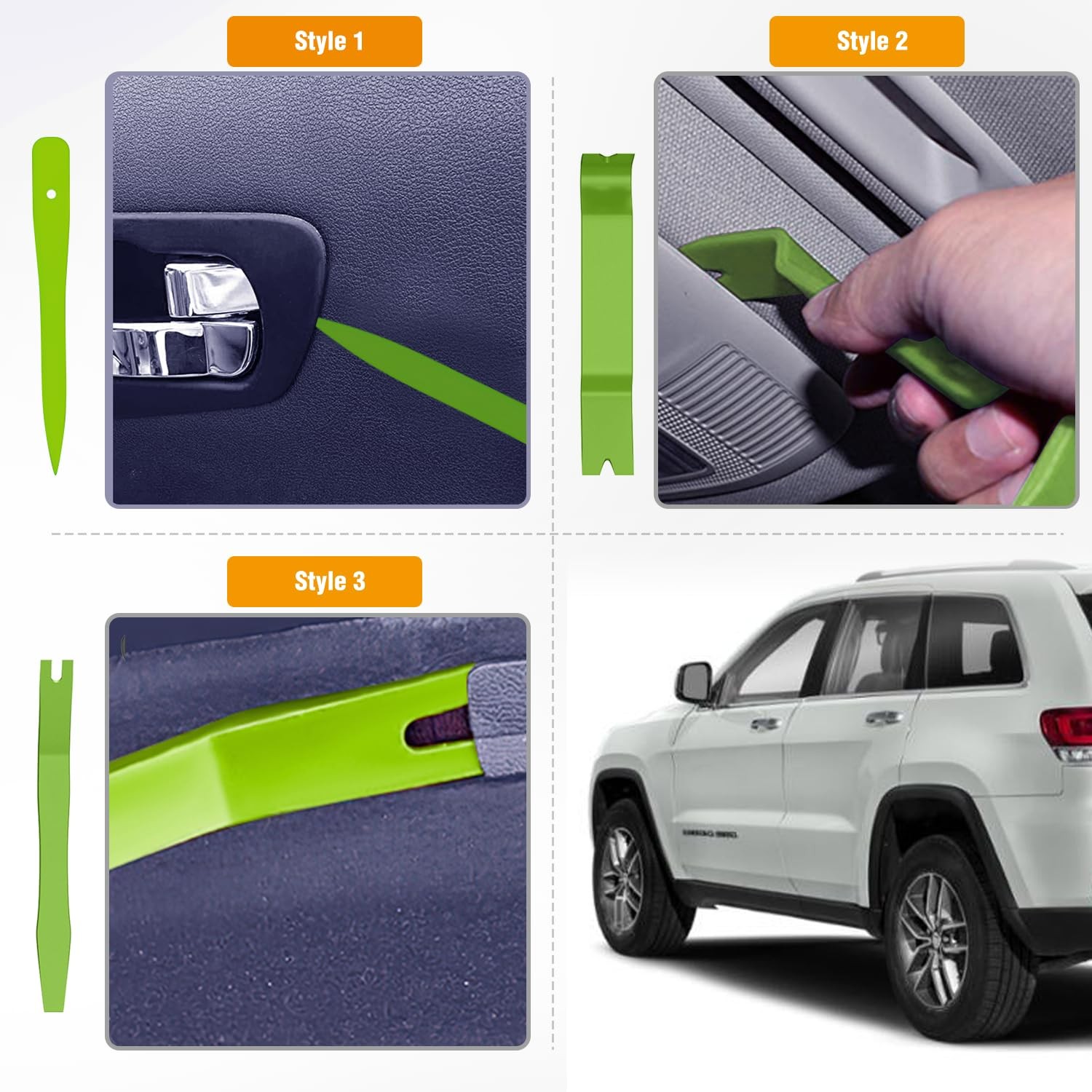 6PCS Auto Trim Removal Tool Kit Green