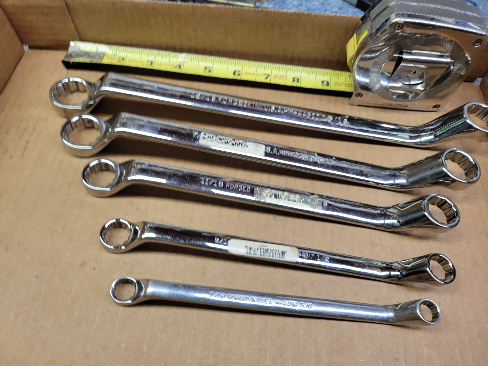 Craftsman USA 5-Piece SAE Deep Offset Full Polish Double Box End Wrench Set
