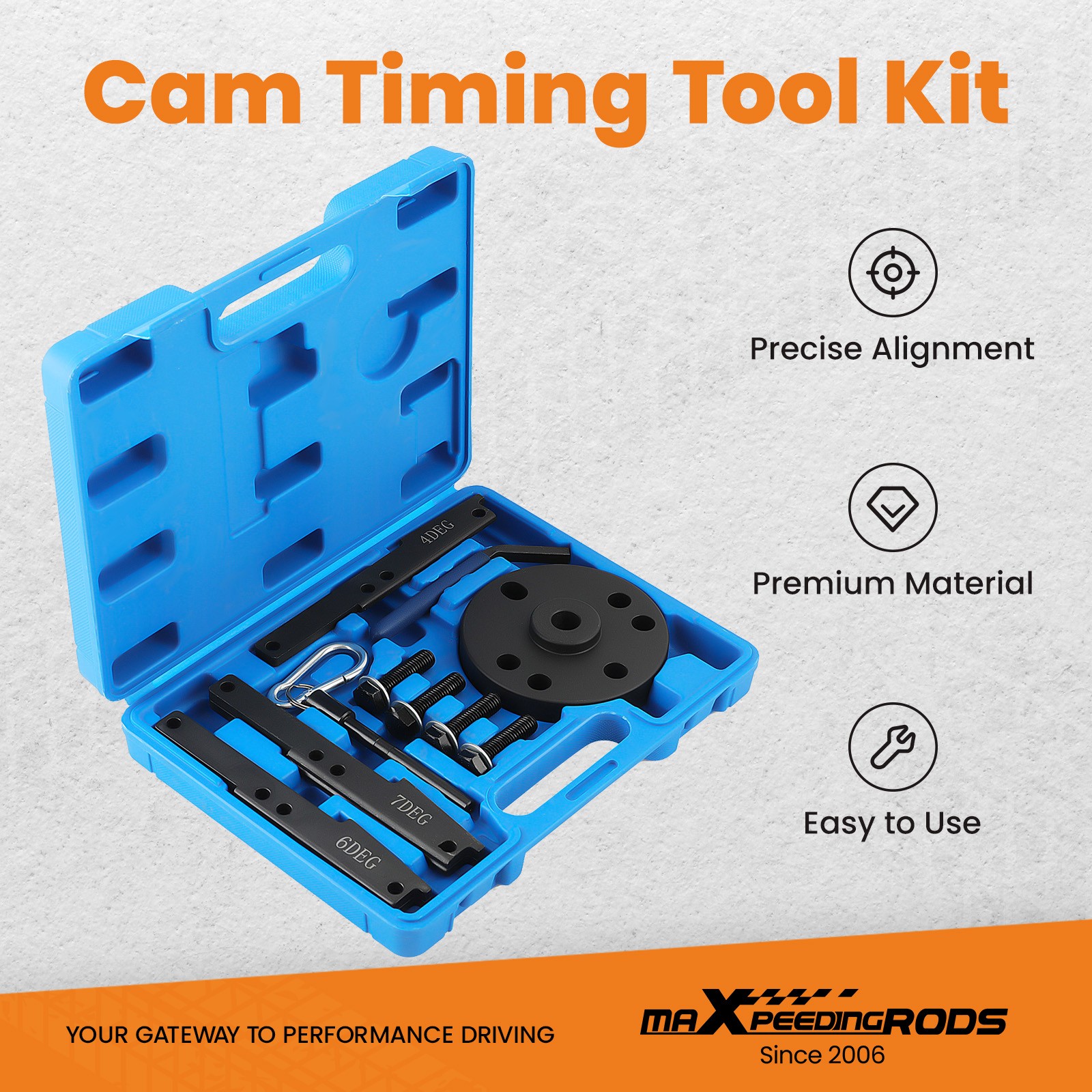 Cam Timing Tool Kit for Cummins ISX QSX X15 Engine 3163020 3163021 16PCS