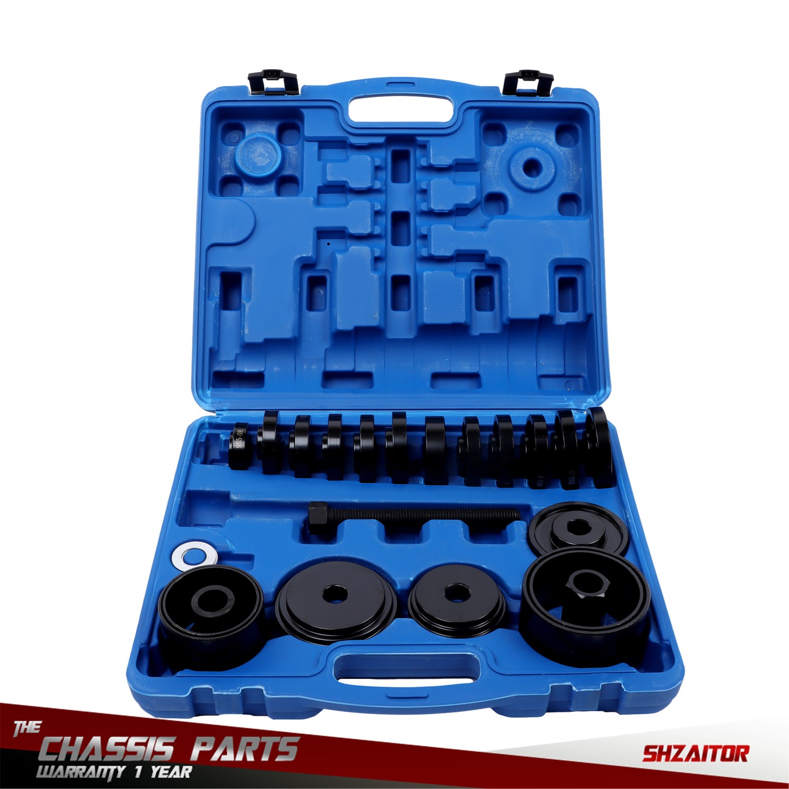 25 pcs Front Wheel Drive Bearing Removal Press Adapter Puller Pulley Tool Kit