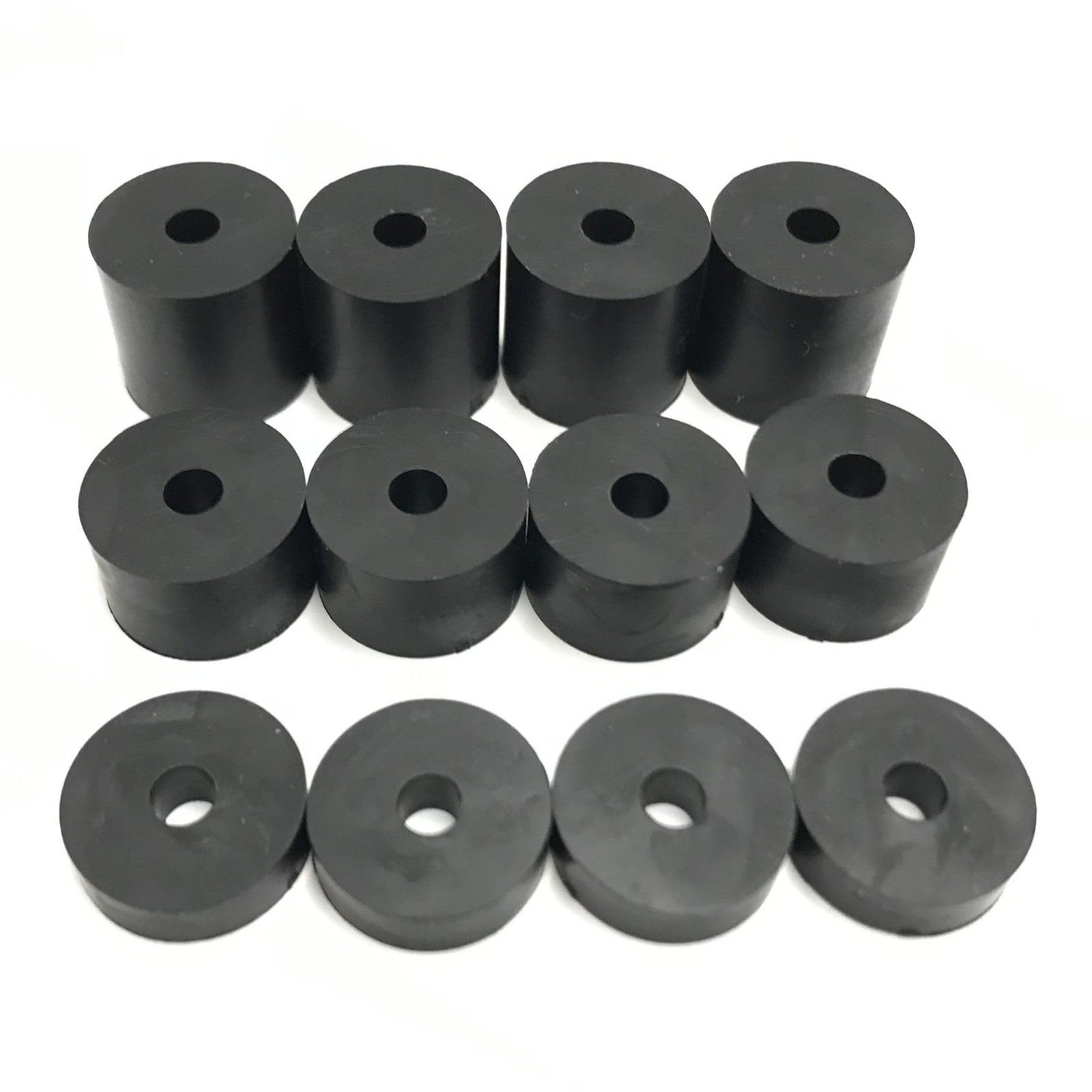 Hawkeng 4mm (M4) Medium Hard Rubber Spacers Standoff 16 millimeters, Black
