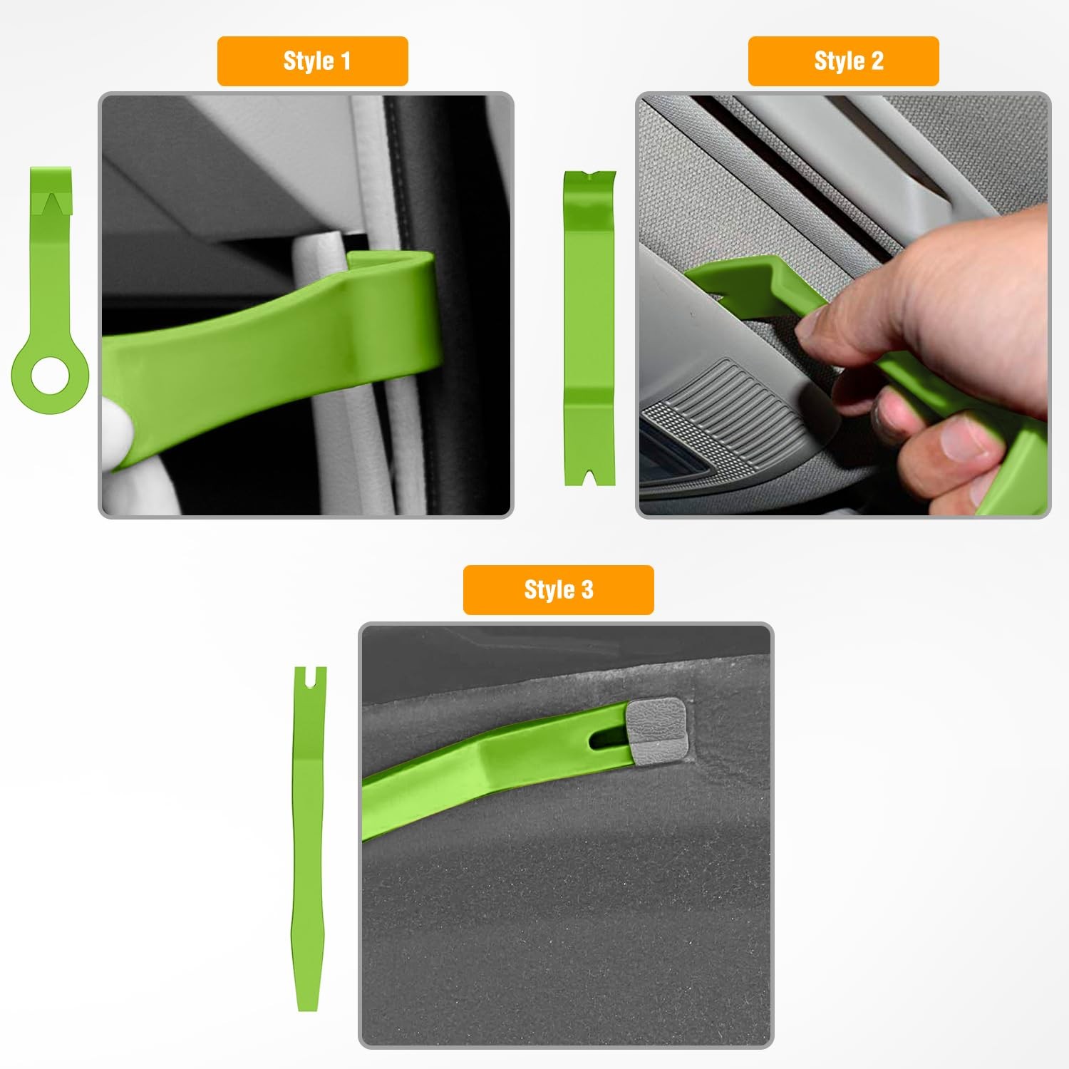 Car Trim Removal Tool Kit 8 Pc Panel Fastener Pry Install No Scratch Nylon