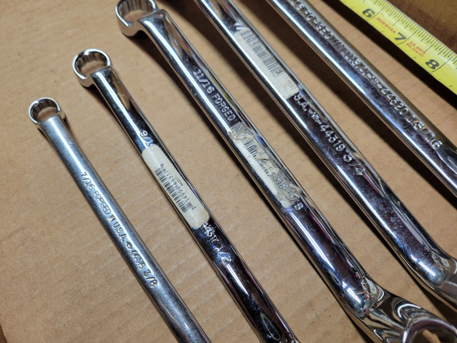 Craftsman USA 5-Piece SAE Deep Offset Full Polish Double Box End Wrench Set