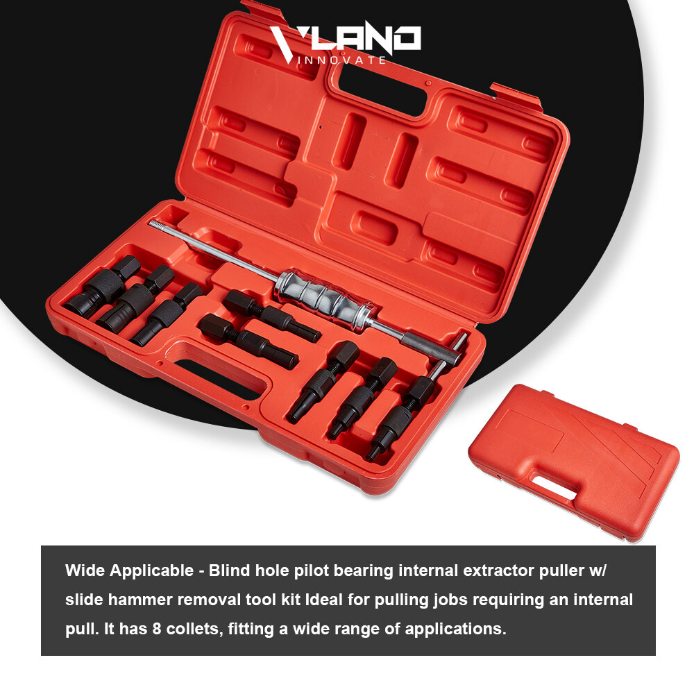 9pc Inner Bearing Puller Tool Kit Remover Slide Hammer Internal Blind Hole8-32mm