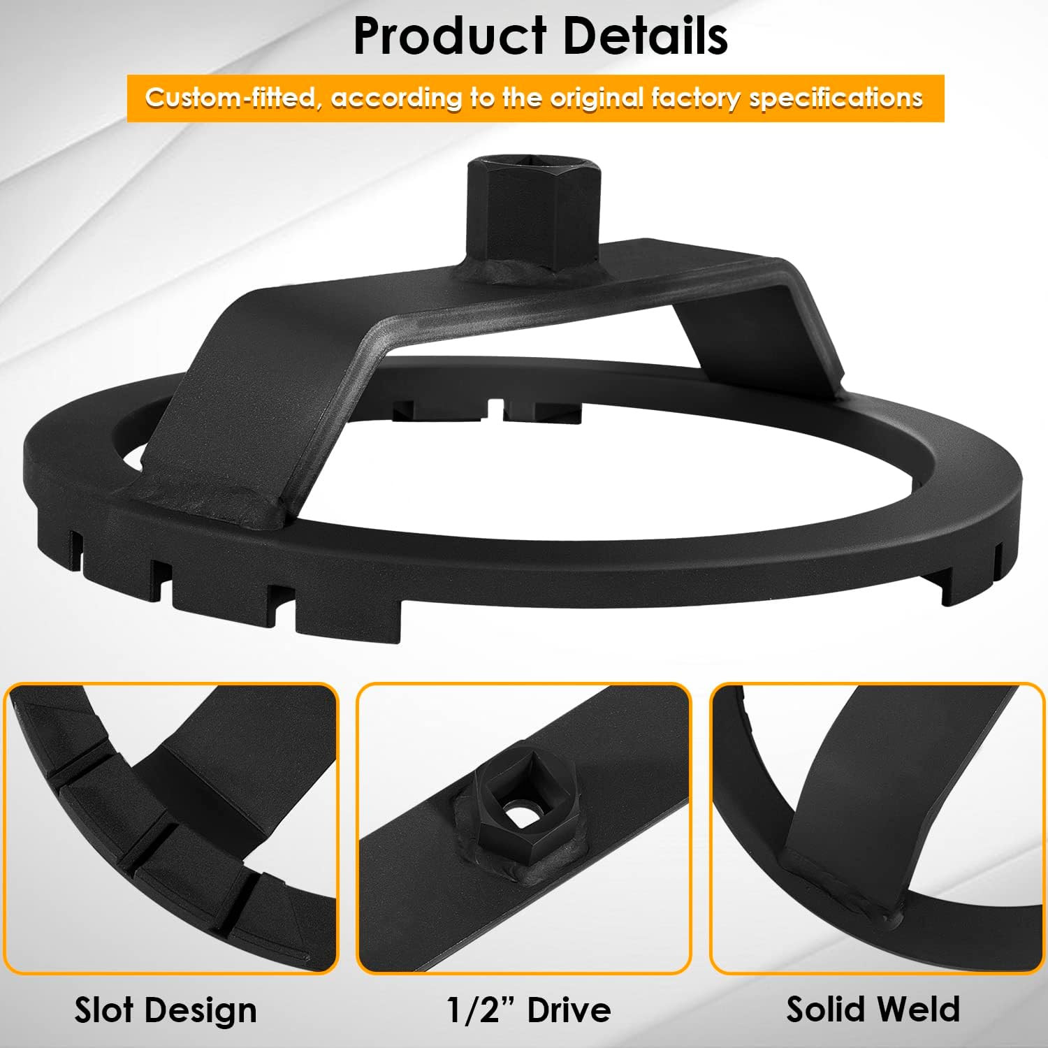 Fuel Tank Lid Wrench Fuel Pump Sender Ring Removal Tool for Toyota Lexus