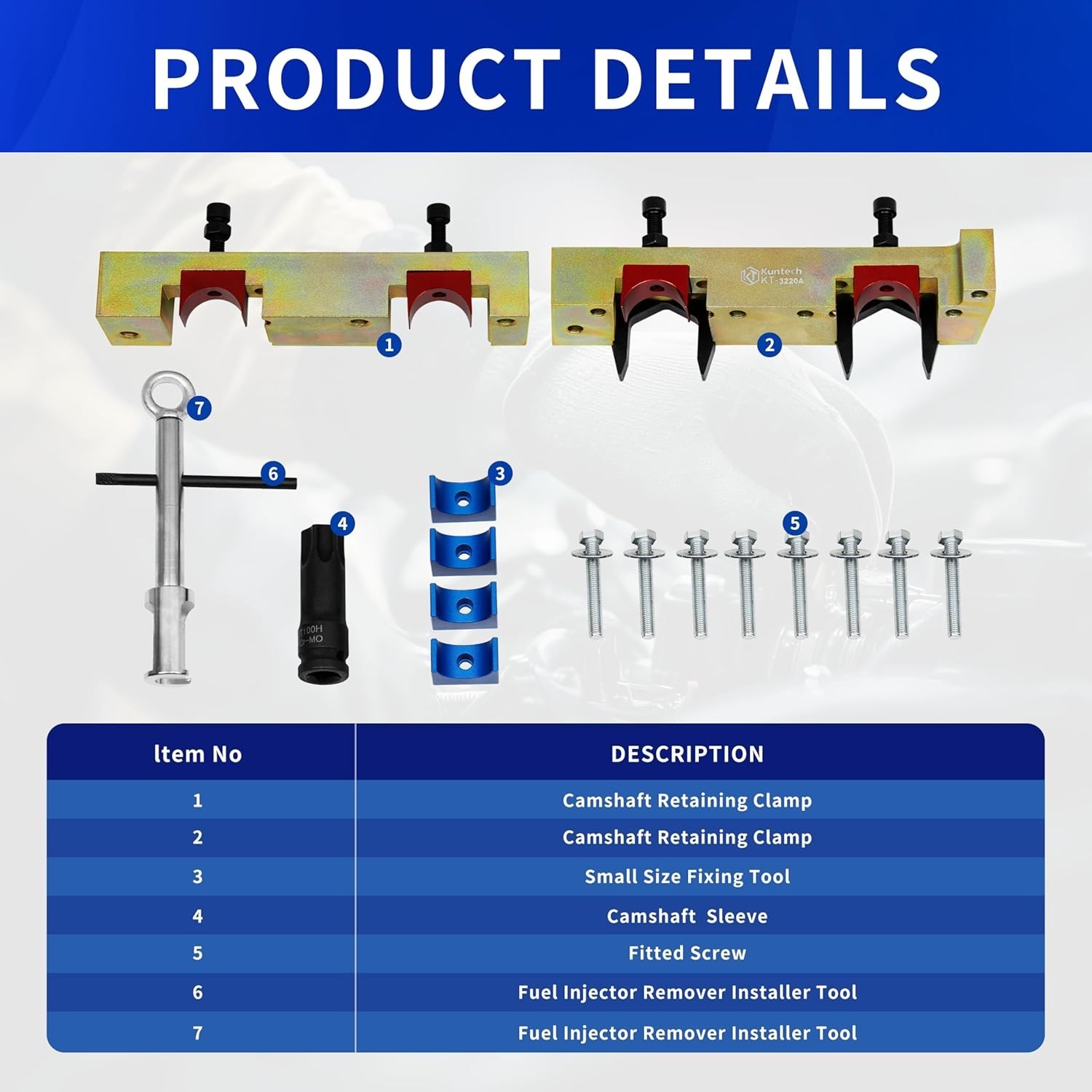 17PCS Engine Timing Tool Kit with Fuel Injector Remover Installer Tool, Compa…