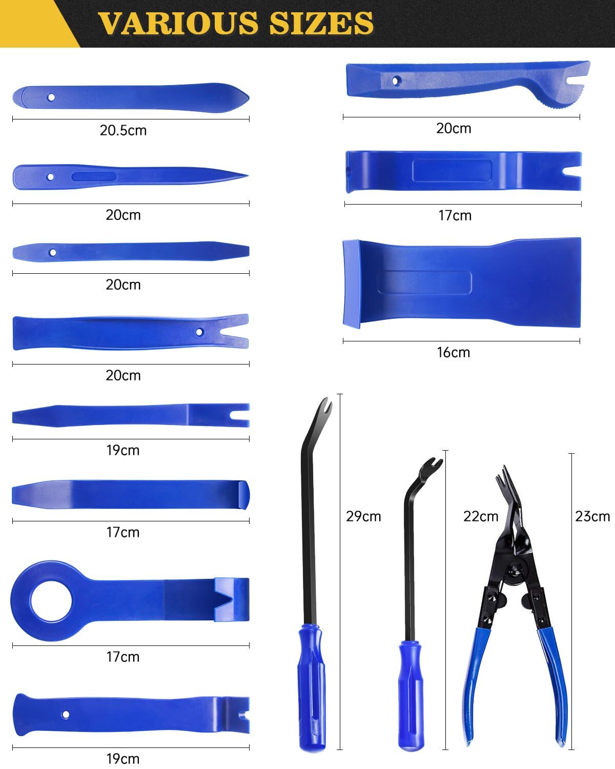 Trim Removal Tool 120pcs Car Panel Door Audio Removal Tool Kit Auto Clip Pliers