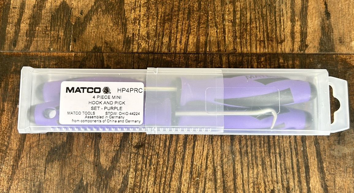 Matco Tools 4 Piece Hook and Pick Set Purple HP4PRC