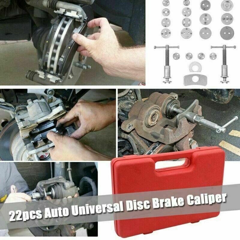 22 PIECES SET UNIVERSAL CAR DISC BRAKE CALIPER PISTON REWIND WIND BACK TOOL KIT