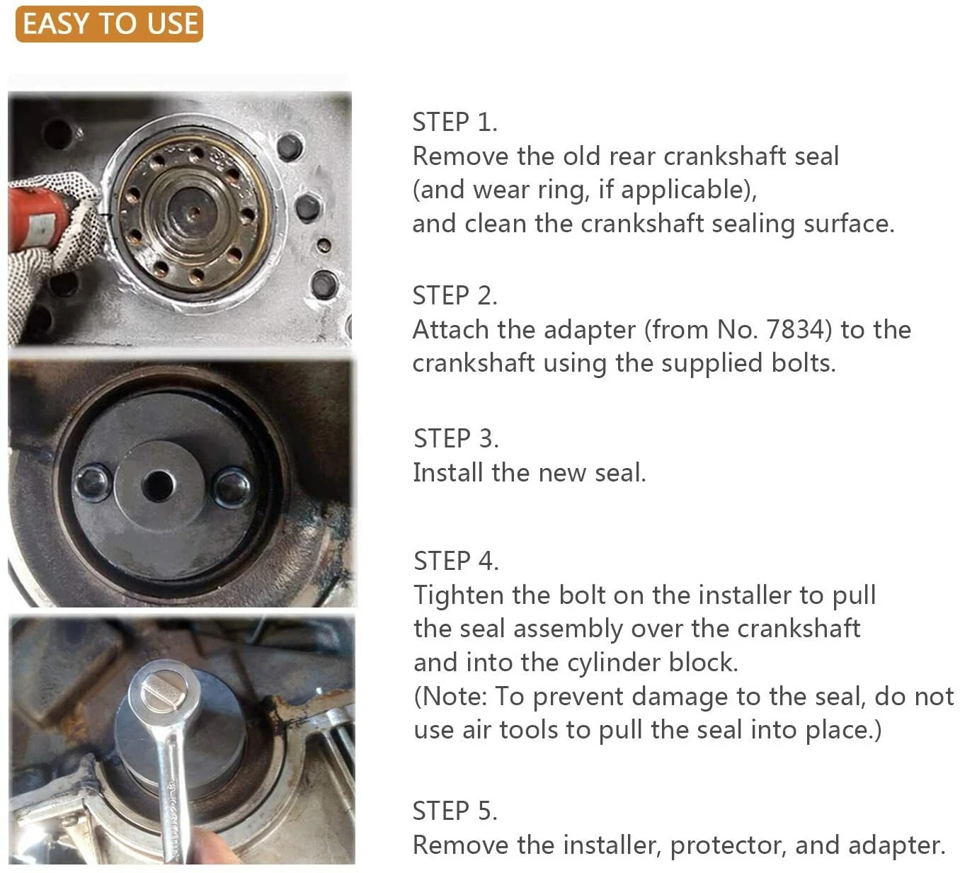 Rear Crankshaft Seal Installer for Ford, Replacement for OTC 7834 303-5524