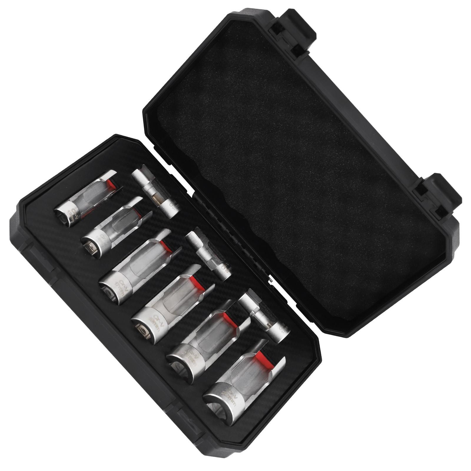 Diesel Injector Fuel Line Socket Wrench Set 17mm 19mm 21mm 22mm 3/8″ sockets