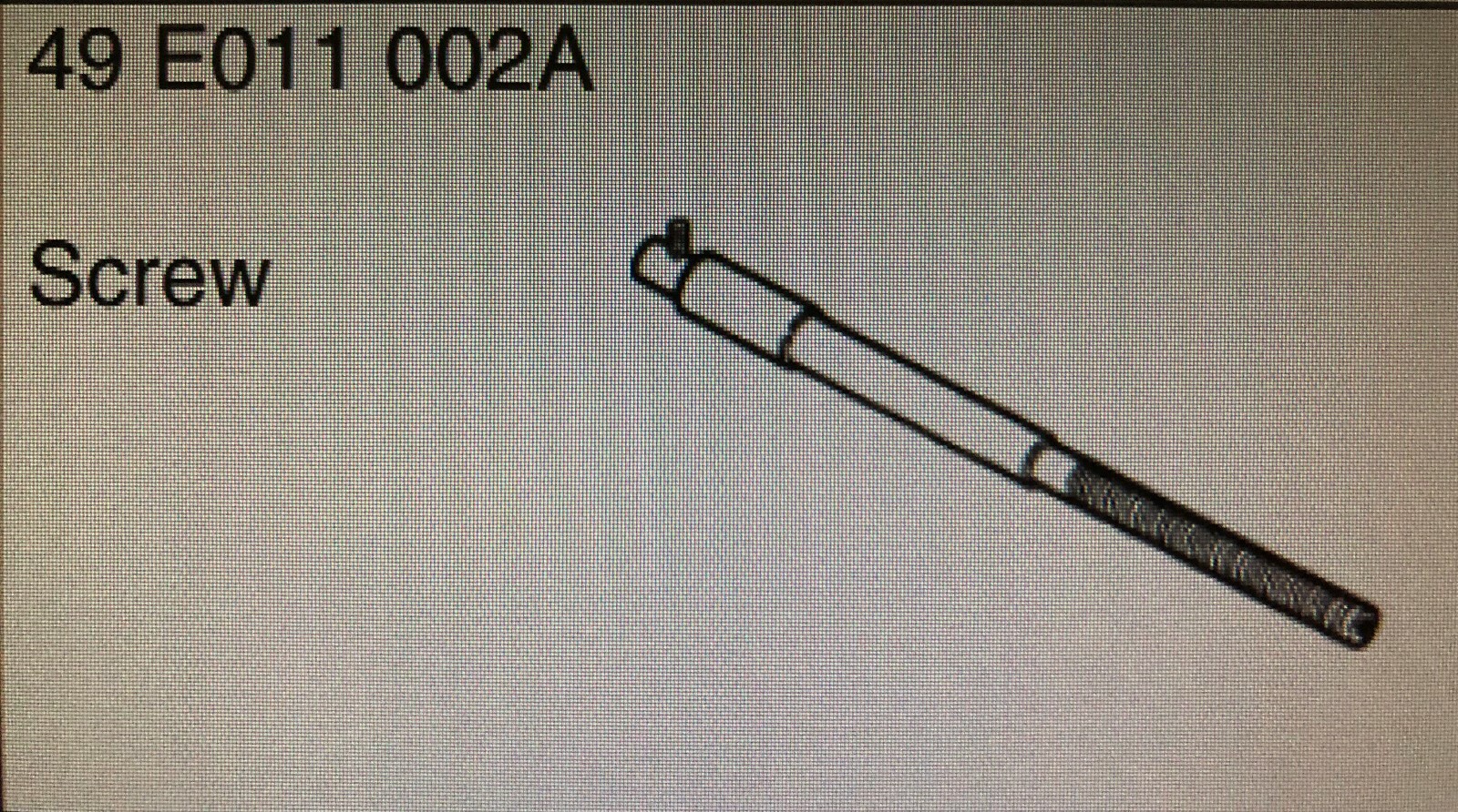MAZDA Special Tools – SST 49 E011 002 / 49-E011-002 / 49E011002A – Screw Tool